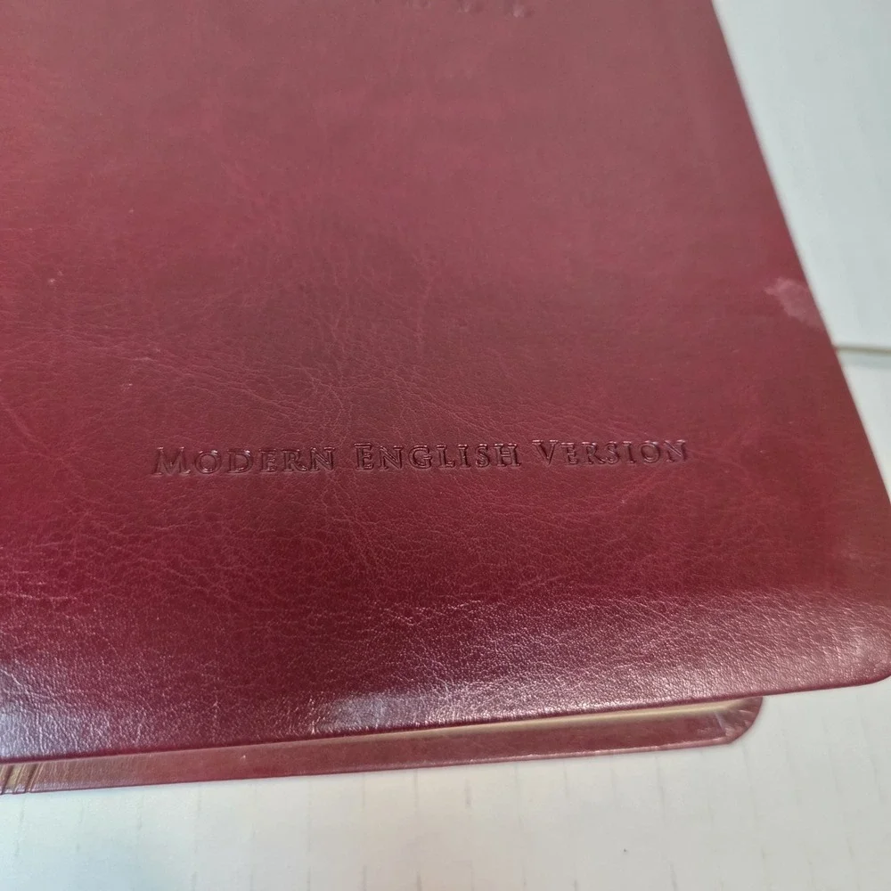 Spiritual Warfare Bible Modern English Version Red Leather 2014